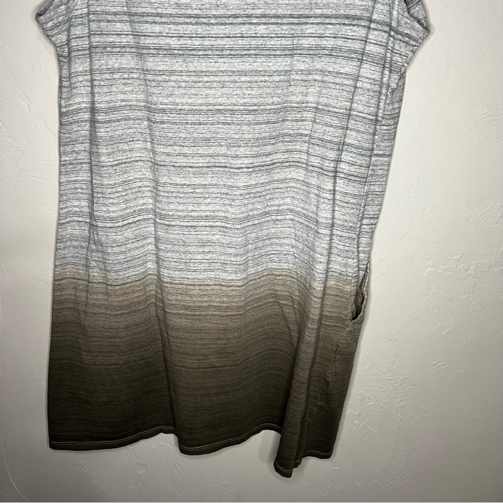 Neon Buddha Bali Gray Brown Ombre Cowl Neck Tunic Top - Picture 10 of 10
